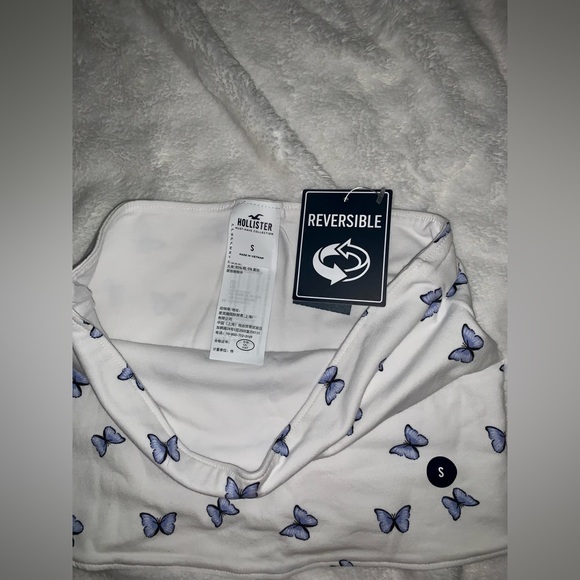 (2 Items)Hollister Reversible Tube Top & Hollister Smocked Ruffle Crop Tube Top - Picture 2 of 7